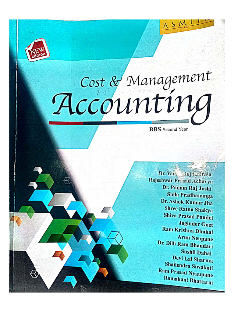 Cost and Management Accounting Chapter - 1 | PDF