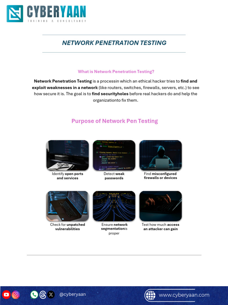 Network Penetration Testing - Notes | PDF | Penetration Test | White ...