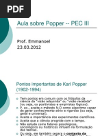 Aula Sobre Popper -- PEC III