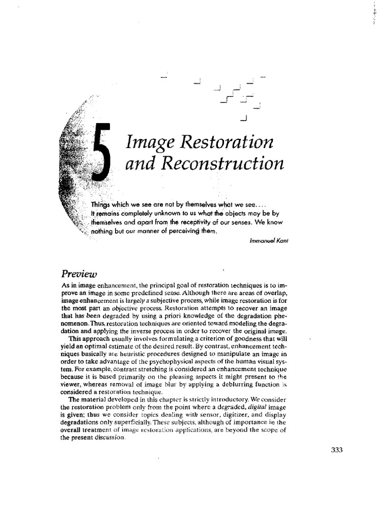 Digital Image Processing Ch5 R. Gonzalez | PDF