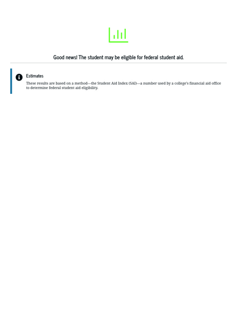 Federal Student Aid Eligibility Guide | PDF | Student Financial Aid In ...