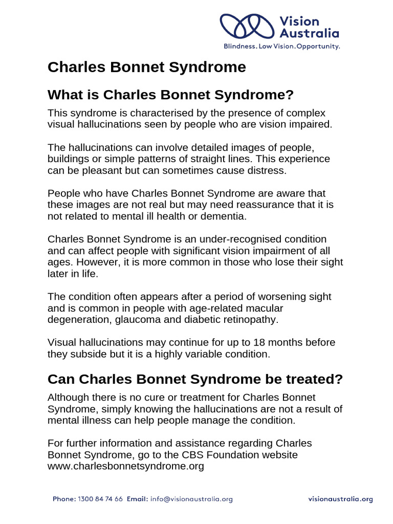 Accessible Charles Bonnet Syndrome7D7BF2DADF12 | PDF