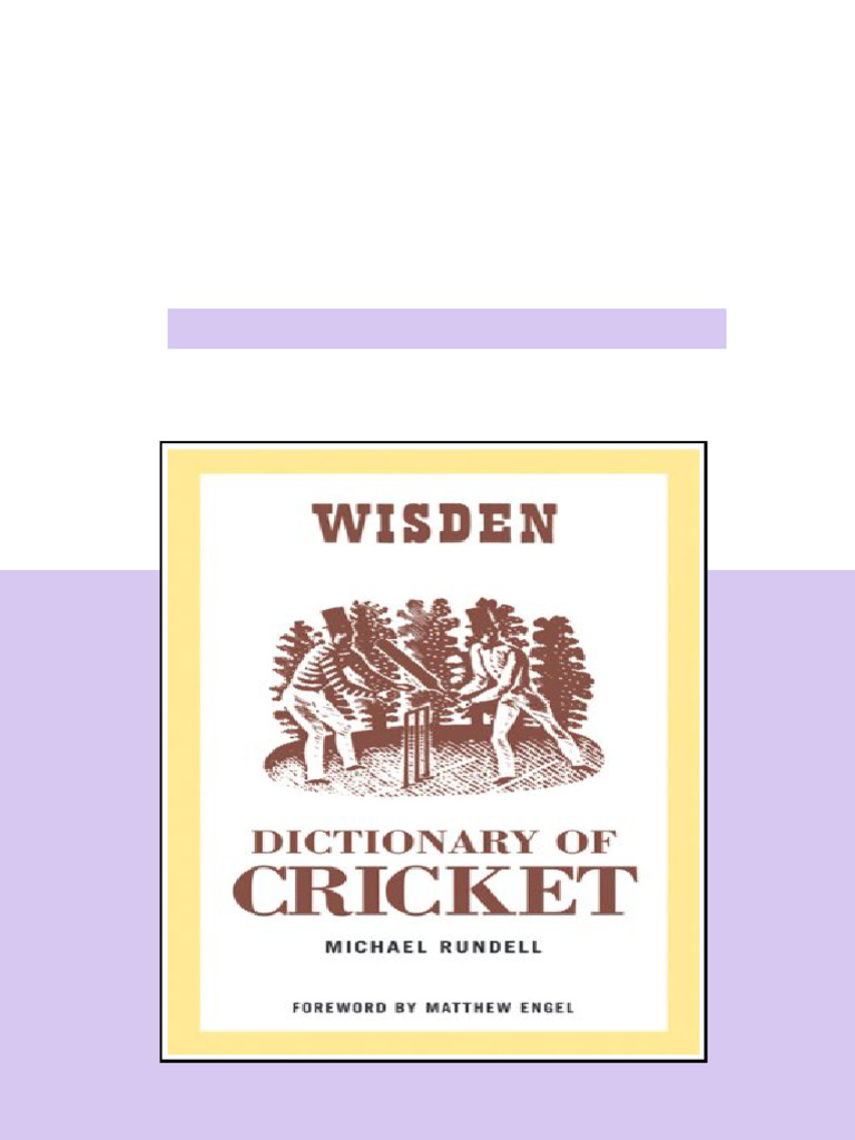 (Ebook) The Wisden Dictionary of Cricket by Michael Rundell ISBN ...