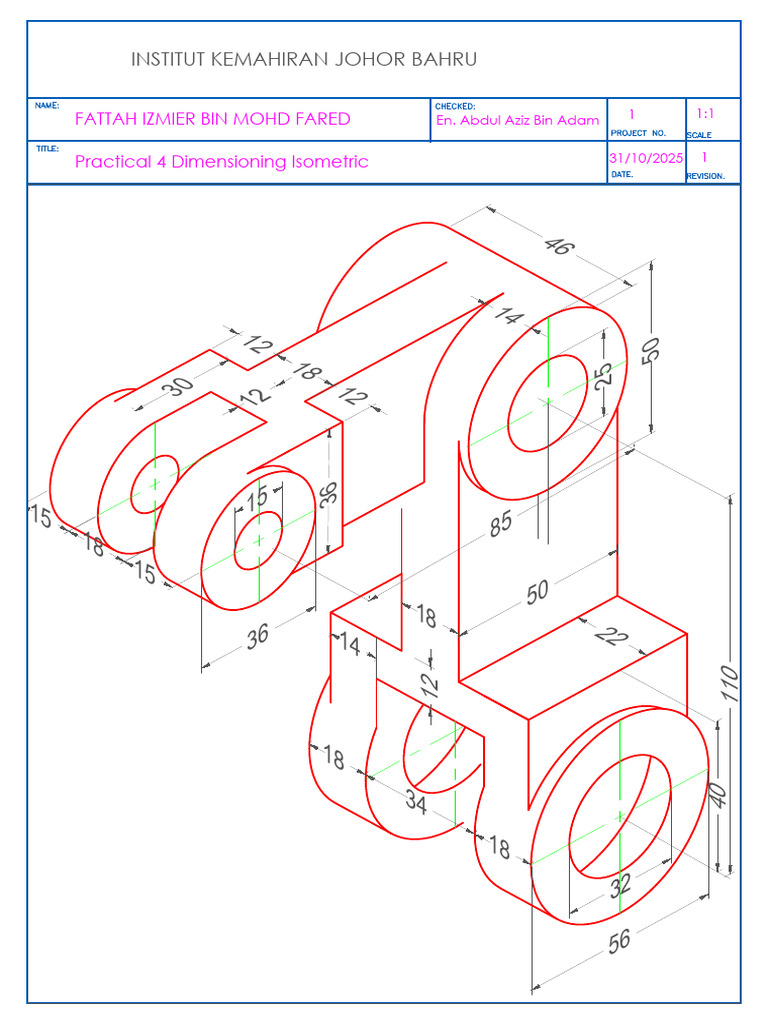 Isometric Dimensioning Practical Guide | PDF