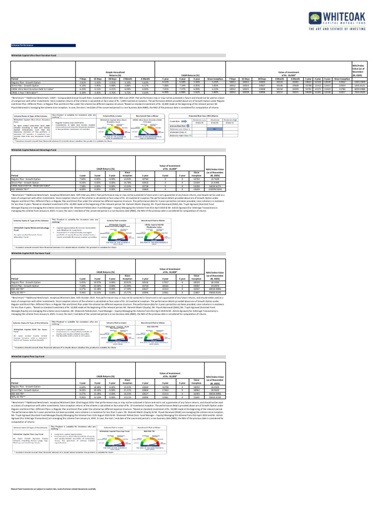 Mutual Fund Performance Analysis 2025 | PDF | Investment Management ...