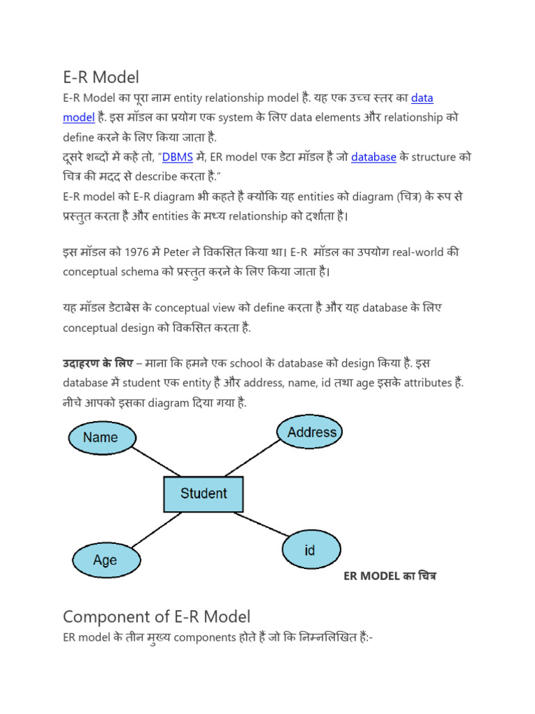 E-R Model DCA & PGDCA | PDF