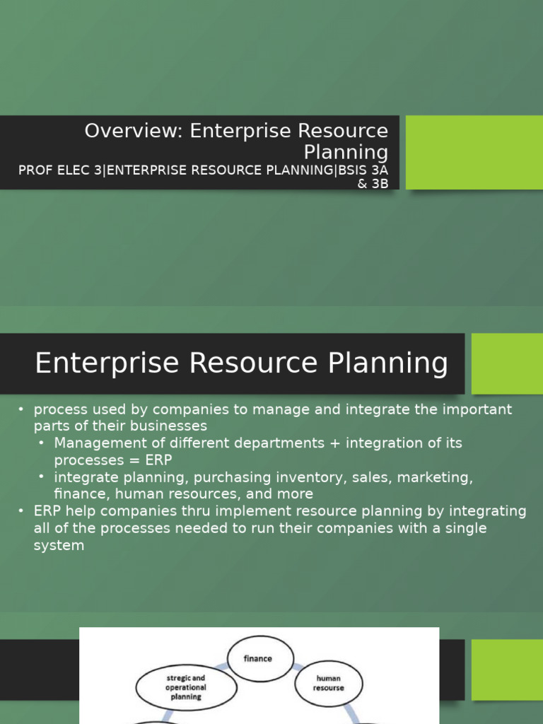 Understanding Enterprise Resource Planning | PDF | Enterprise Resource ...