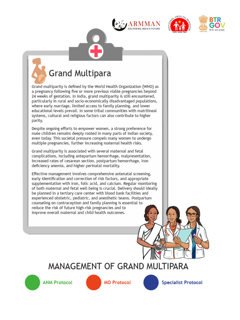 Managing Grand Multiparity Risks in Pregnancy | PDF | Childbirth ...