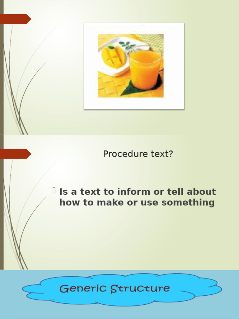 Understanding Procedure Texts: Structure & Examples | PDF