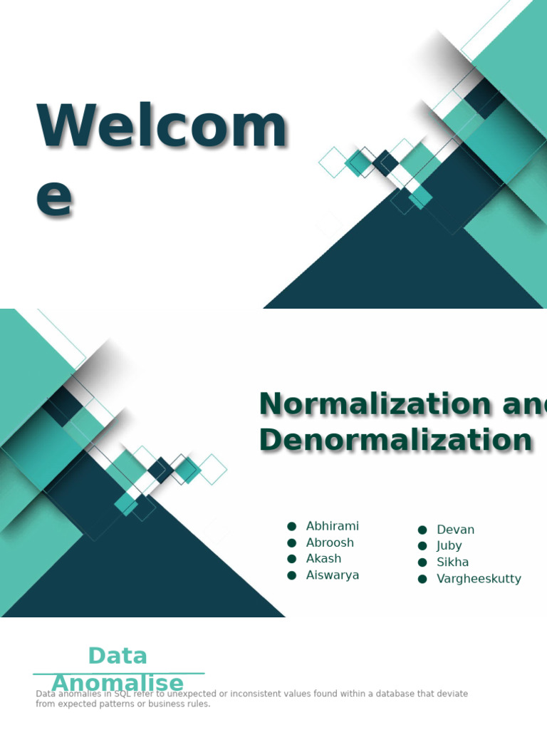 SQL Data Normalization Explained | PDF | Information Technology ...
