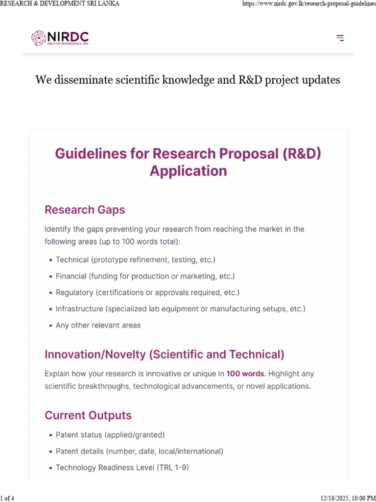 R&D Updates and Knowledge Sharing | PDF