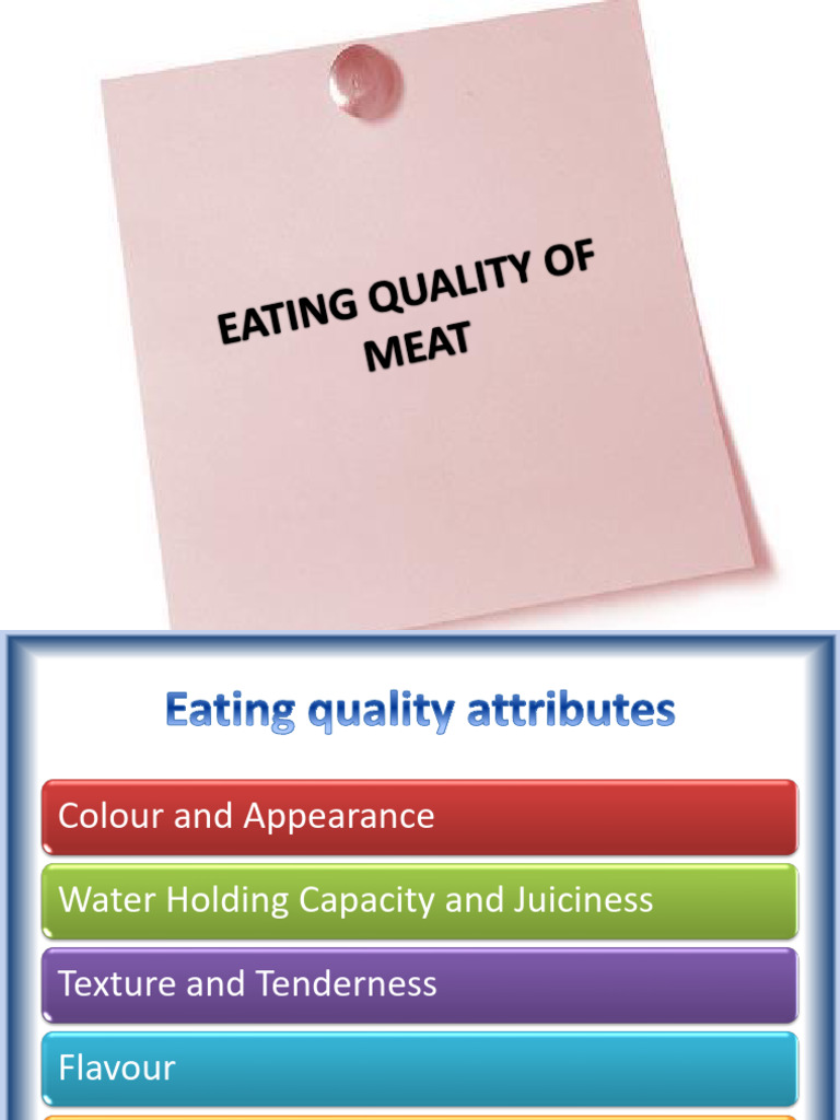 Key Factors Influencing Meat Quality | PDF | Taste | Umami