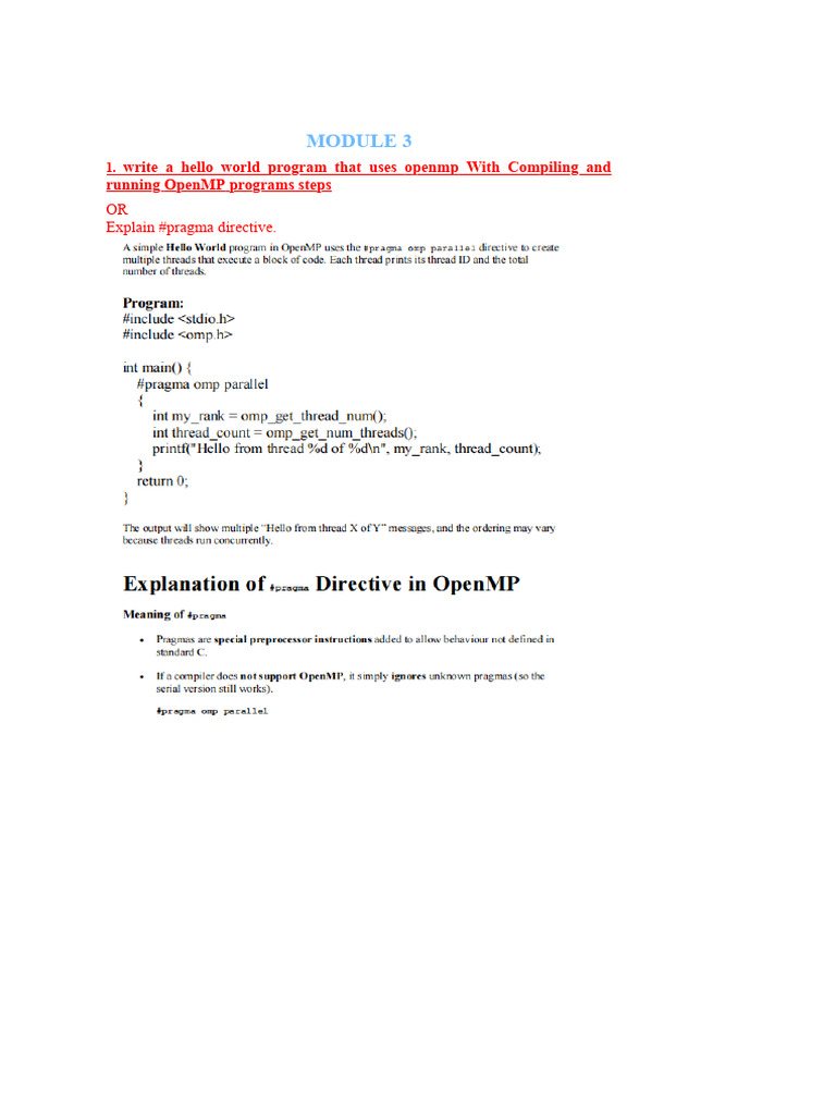 OpenMP Programming Concepts and Examples | PDF | Computer Science ...