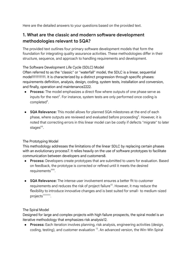 Sqa Module 3 | PDF | Software Development Process | Verification And ...