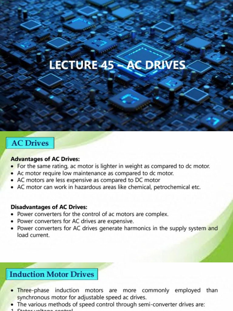 Lecture-45 - AC & DC Drives Part-02 | PDF