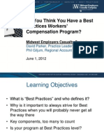 So You Think You Have a Best Practices Workers' Compensation Program - Giljum-Parker 2012