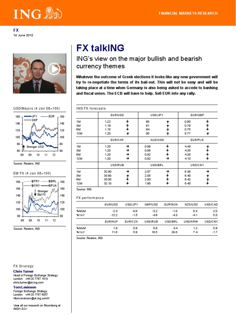 ING FX Talking | PDF | Foreign Exchange Reserves | Euro