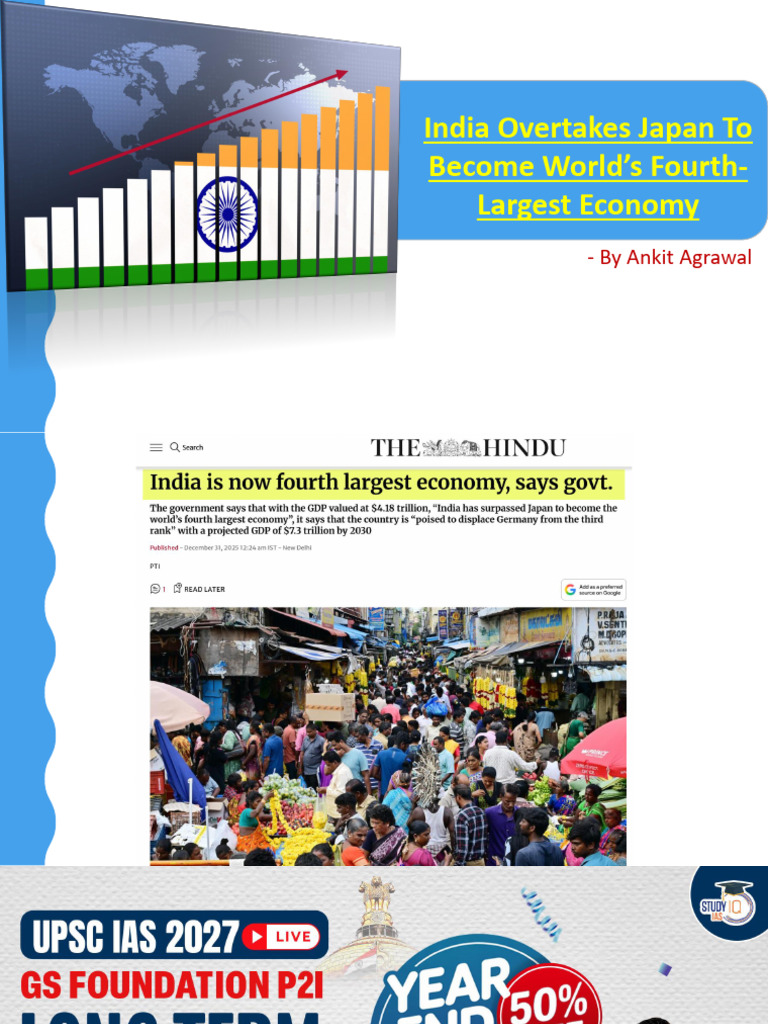 India Overtakes Japan To Become World's Fourth Largest Economy | PDF