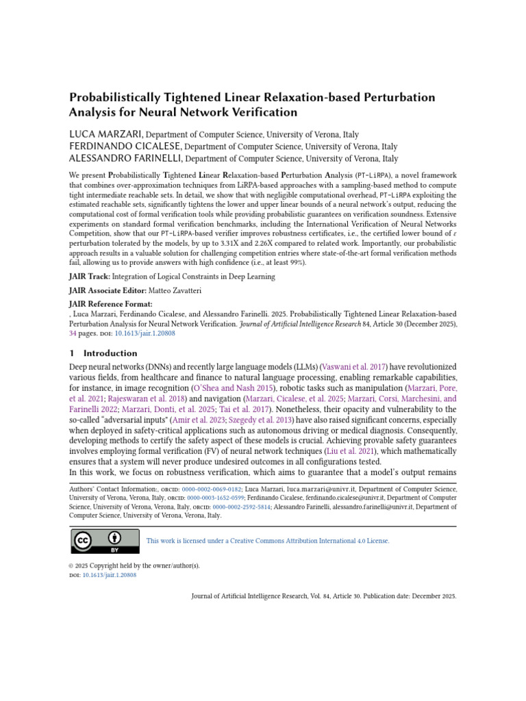 Neural Network Verification with PT-LiRPA | PDF | Formal Verification ...