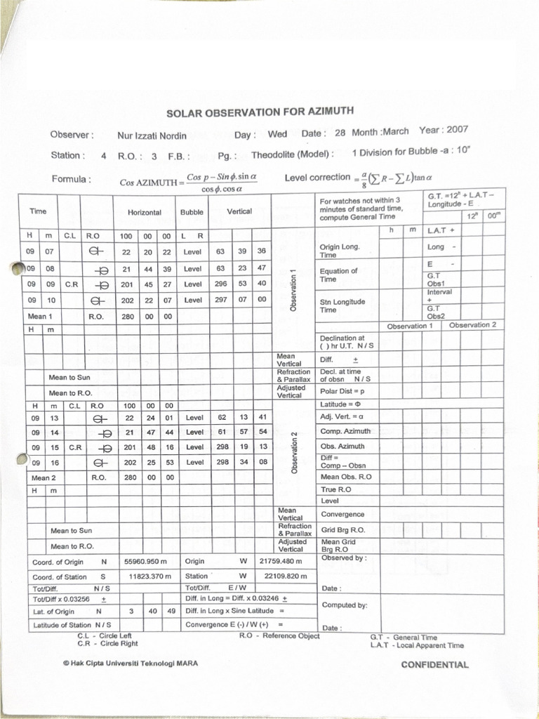 Latihan Solar Observation | PDF