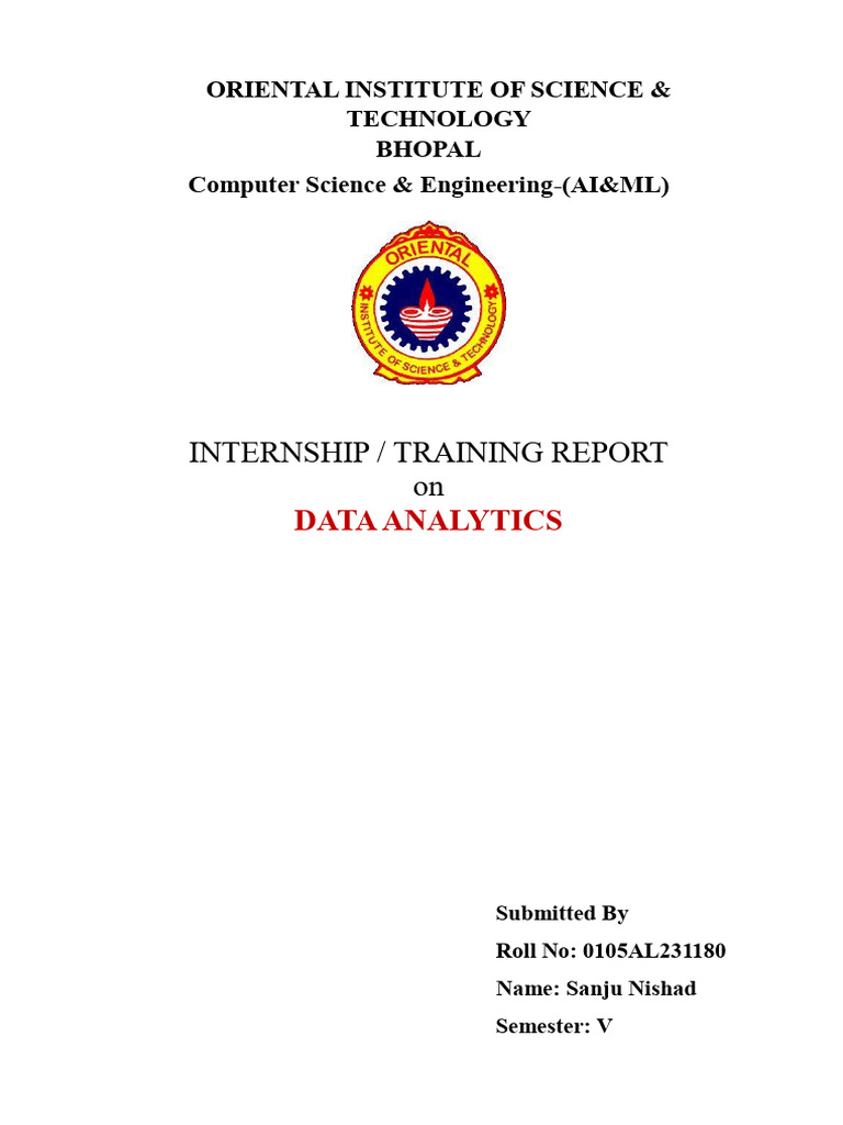 Data Analytics Internship Report 2025 | PDF | Data Analysis | Analytics
