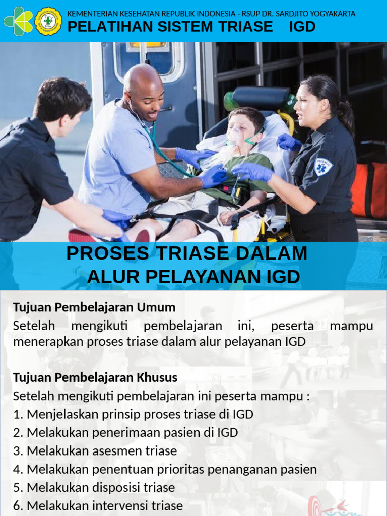 Pelatihan Triase IGD RSUP Dr. Sardjito | PDF