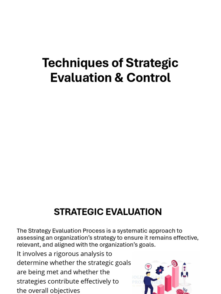 Strategic Evaluation and Control Techniques | PDF