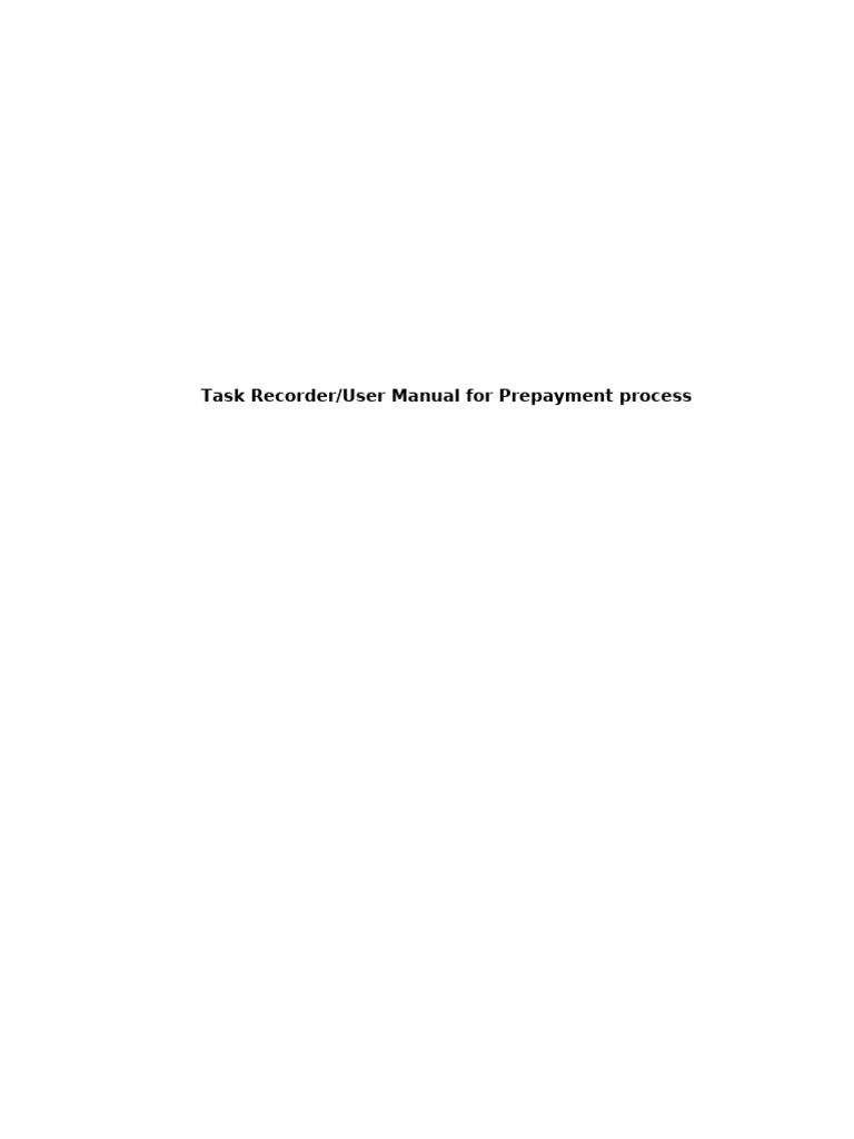 Prepayment Process User Manual | PDF | Accounts Payable | Invoice