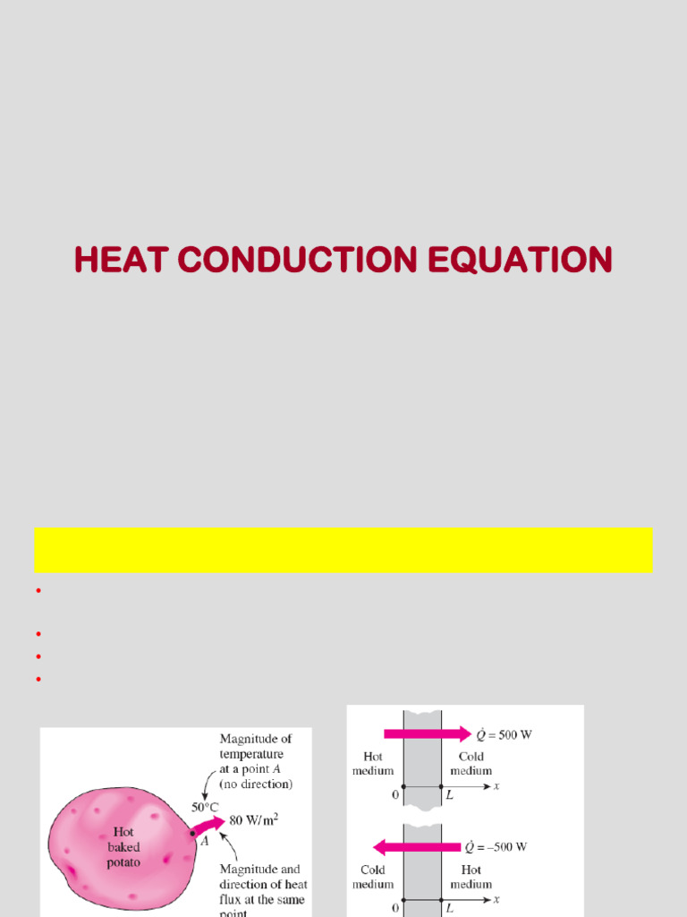 ChE3109 - Lecture2 Heat Conduction Equation | PDF | Thermal Conduction ...
