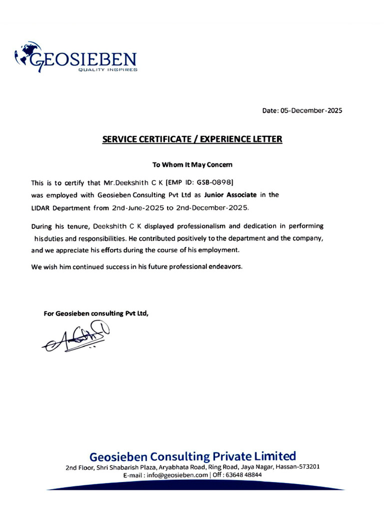 Reliving Letter | PDF