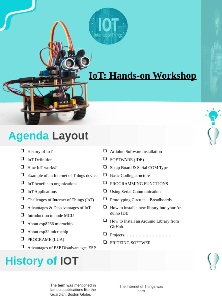IoT Workshop: Basics & Arduino Coding | PDF | Internet Of Things | Arduino