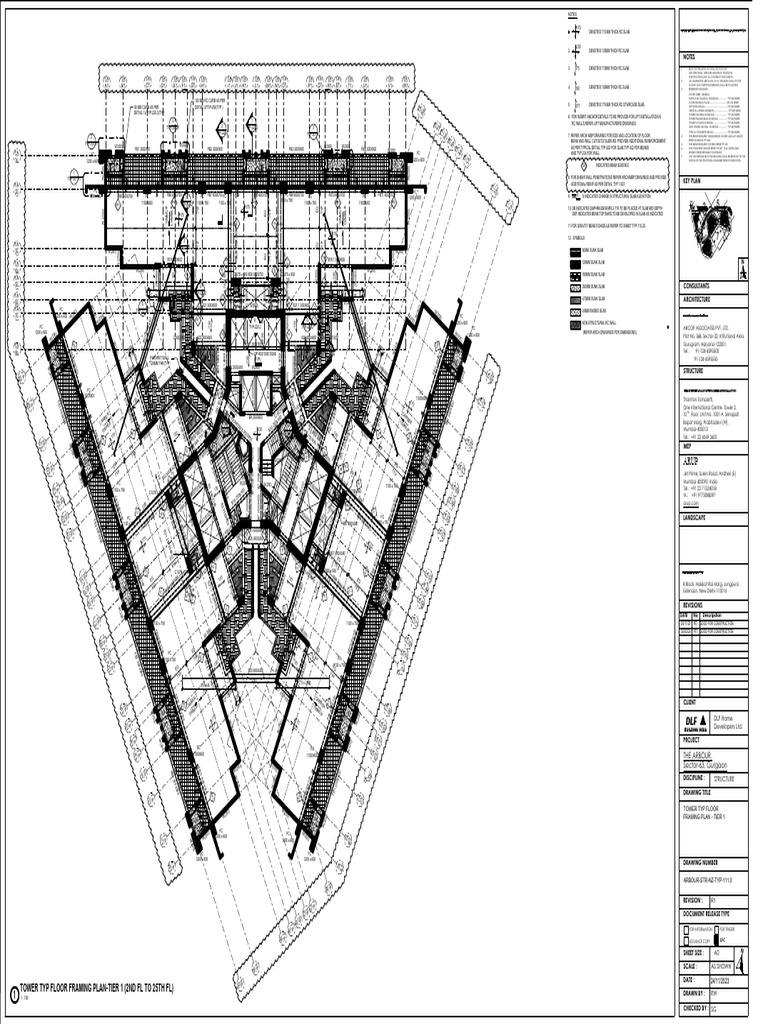 111.0 r1 Arbour STR NZ Typ 111.0 r1 Tower Typ Floor Framing Plan Tier 1 ...