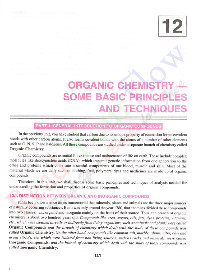 Introduction to Organic Chemistry Basics | PDF | Organic Compounds ...