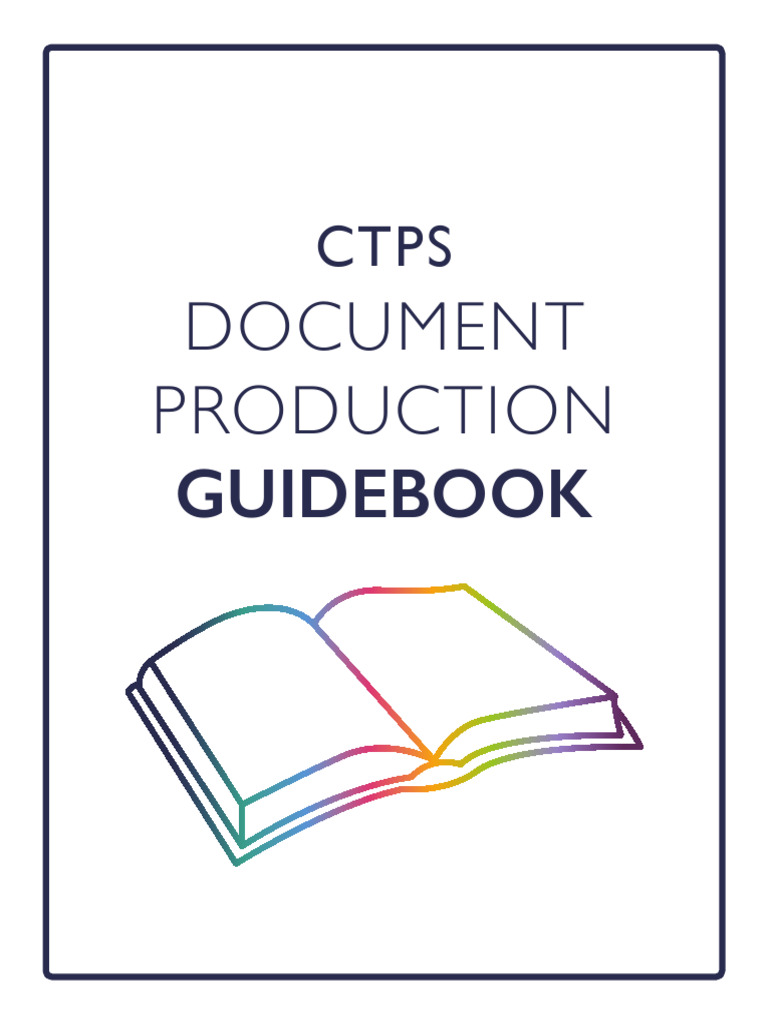 2022 05 CTPS Document Production Guidebook | PDF | Paragraph ...