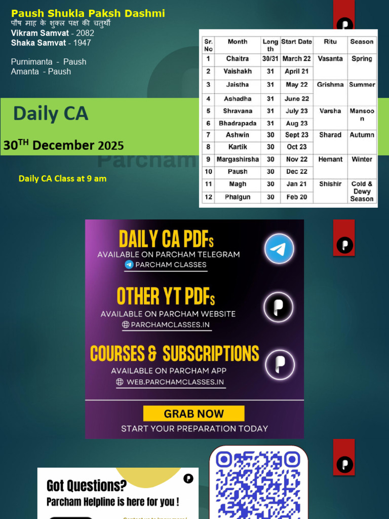 Daily Current Affairs - December 30, 2025 | PDF