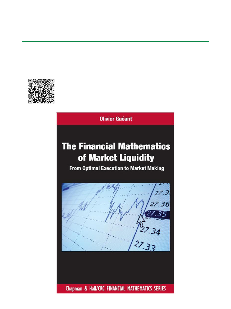 Financial Mathematics of Market Liquidity | PDF | Option (Finance ...