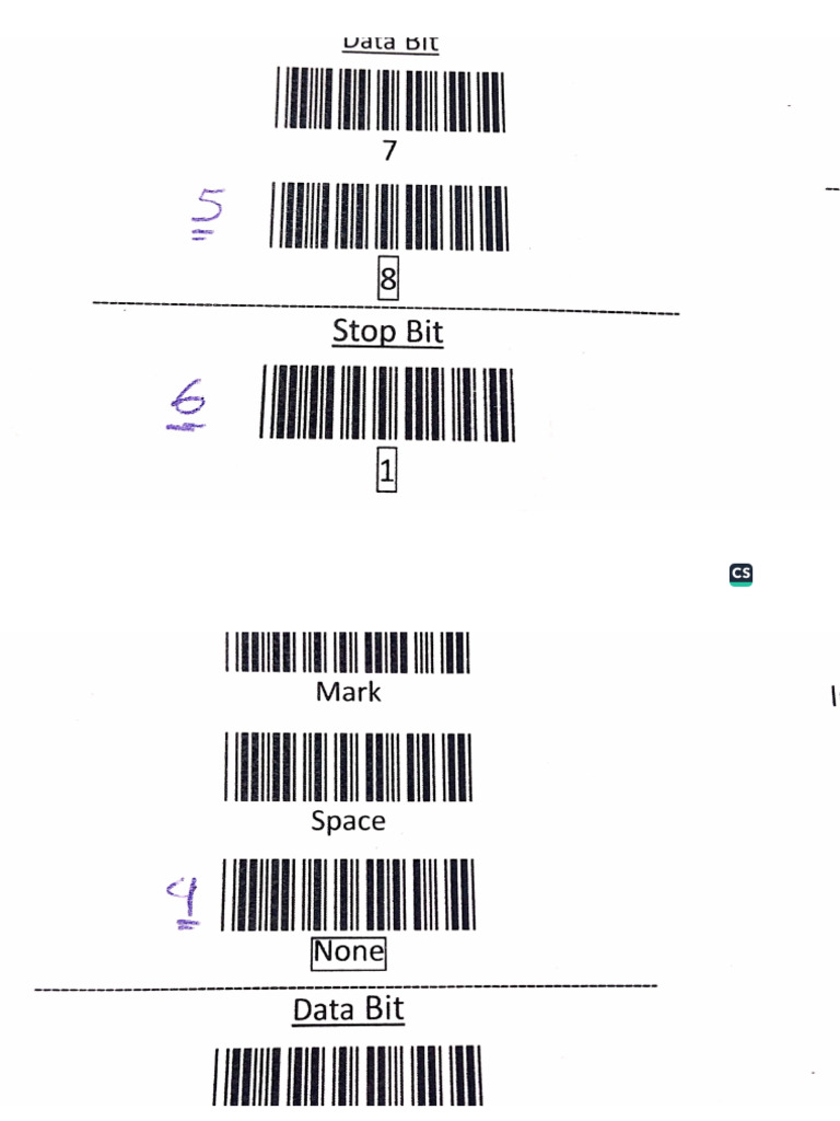 Barcode Setting | PDF