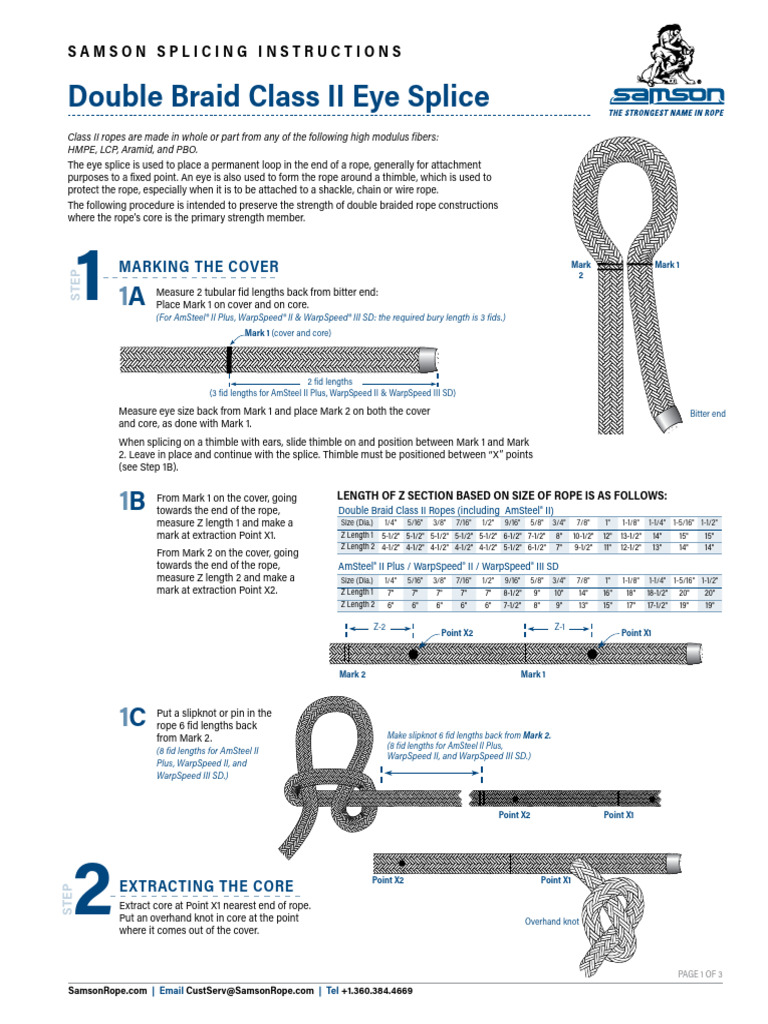DBLBRD c2 Eye Splice Web | PDF | Rope | Manufactured Goods