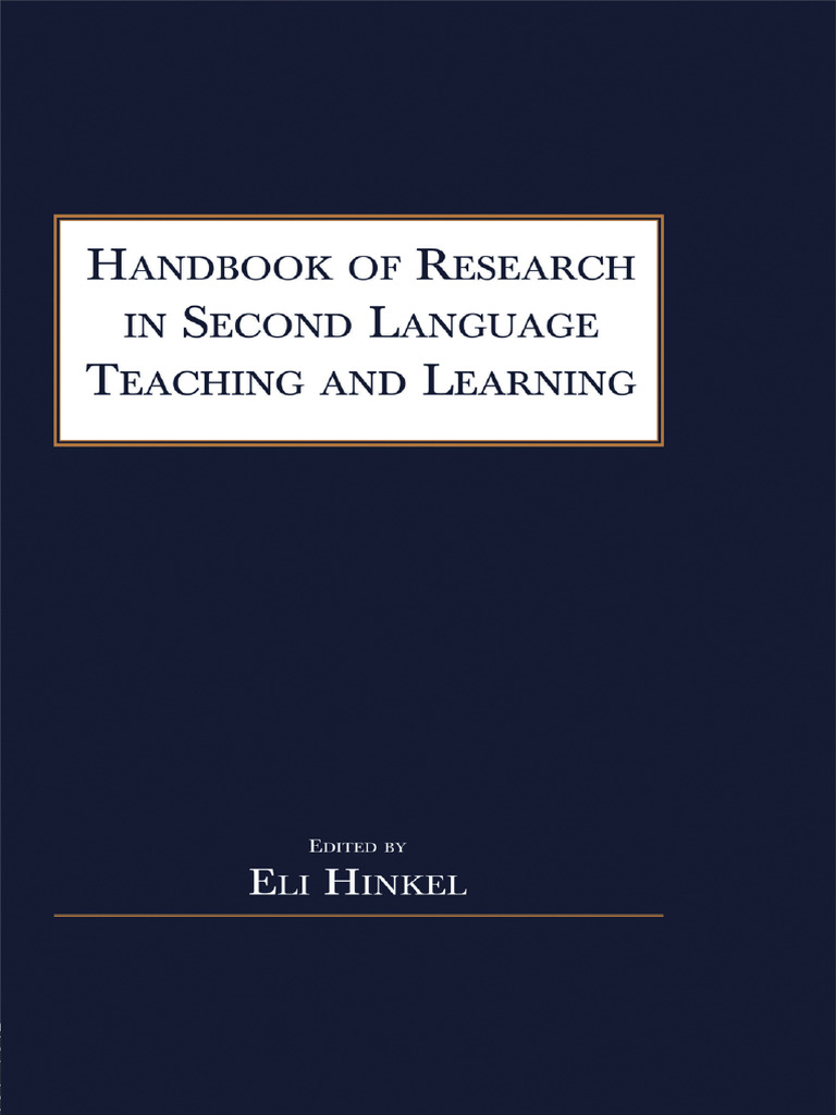 Second Language Teaching Handbook | PDF | Second Language | English As ...