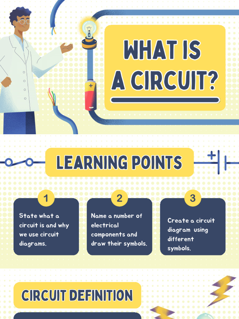 Electrical Circuits Presentation in An Illustrative Style | PDF