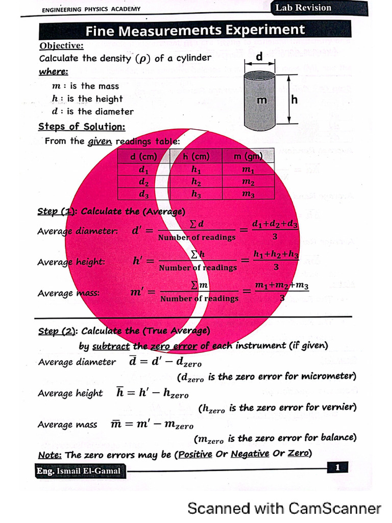 PHY Lab Revision | PDF