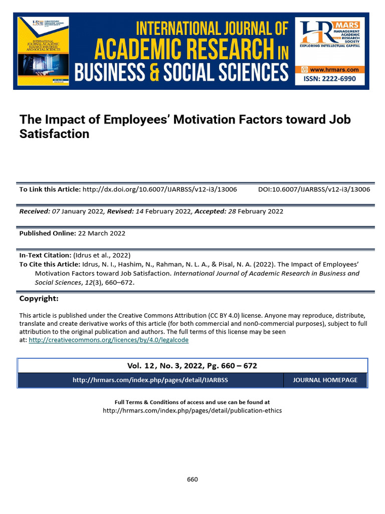 Employee Motivation and Job Satisfaction | PDF | Motivation | Motivational