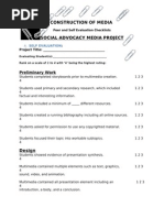 3 self and peer evaluation checklists