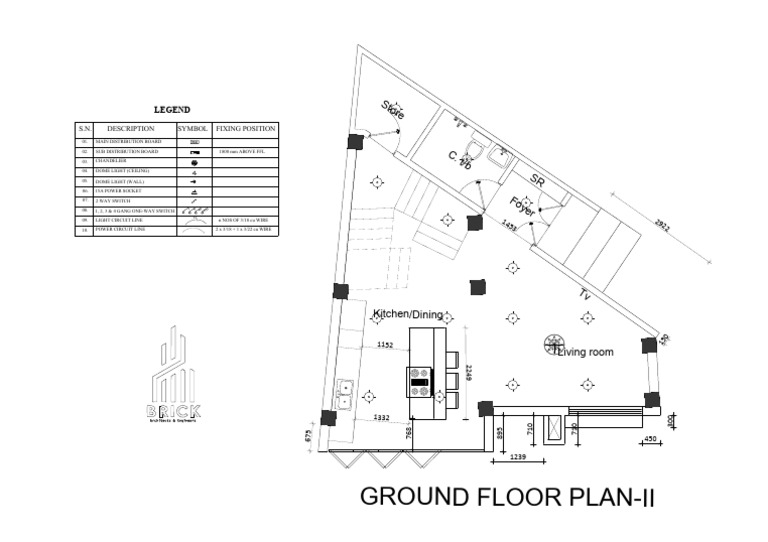 Ground Floor Electrical Plan Layout | PDF | Components | Electric Power