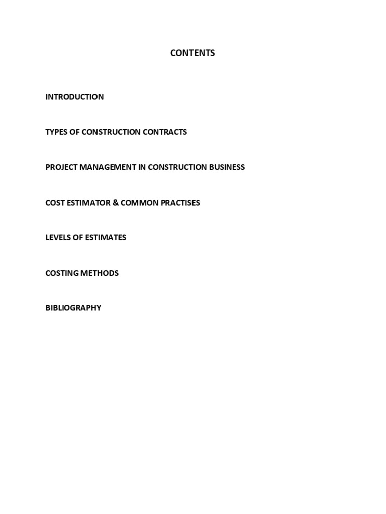 Cost Estimation Techniques For Construction Industry | PDF | Project ...