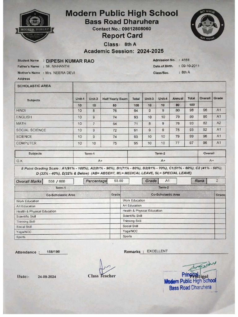 Mark Sheet | PDF