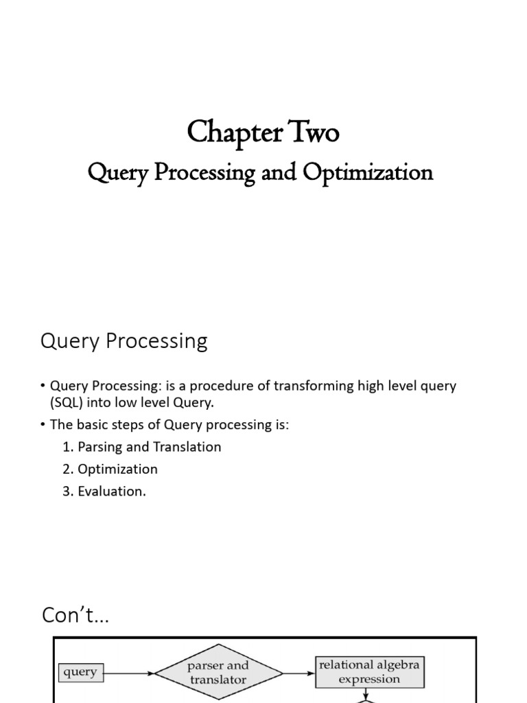 Query Processing and Optimization Guide | PDF | Data Management | Databases