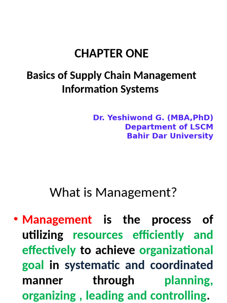 Supply Chain Management Basics | PDF | Knowledge Management | E Commerce