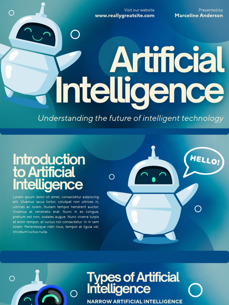 Blue and White Modern Artificial Intelligence Presentation | PDF