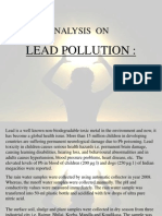 Analysis On: Lead Pollution